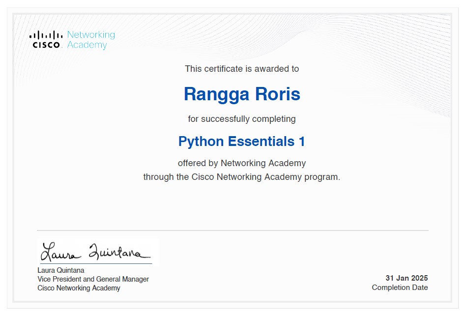 Course Certificate
